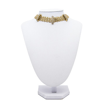 Fausses pierres transparentes de colliers de bijoux de mode d'initiale de nom tendant les colliers perlés