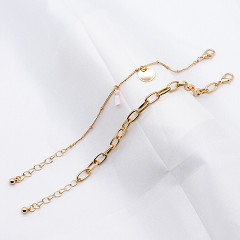 La coutume de luxe de corde de Cuban Link a perlé l'alliage d'or acrylique de perles de bracelets 20mm