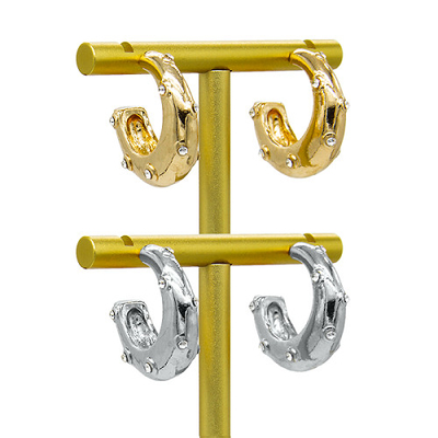 Boucles d'oreille perçantes de cartilage d'or de la boucle d'oreille 16g de Barbell d'or d'hélice