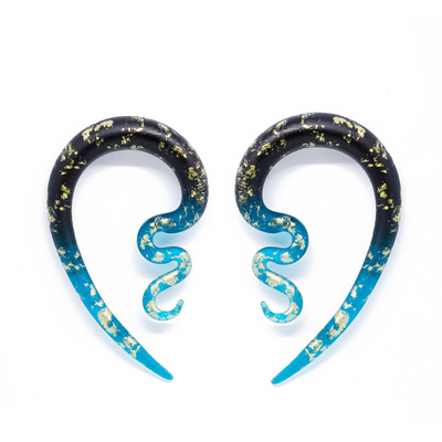 septum en verre 12mm en spirale Ring Earrings Extender de Pincher de pyrex de chandelles d'oreille de 8mm