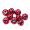 Bijoux perçants de Labret de verticale multiple de couleurs 16 boules brillantes de vis de mesure