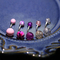 Les perles acryliques doublent des couleurs perçantes d'arc-en-ciel des bijoux 14ga de nombril