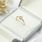 anneaux titaniques de bijoux de mode de Moissanite d'or de Ring Set Hug Adjustable Alloy du mariage 5pcs