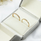 Mariage titanique réglable Ring Set Alloy Gold Transparent Diamond Ring 5pcs d'étreinte