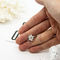 Bijoux faits sur commande d'anneaux de Zircon d'anneaux de mariage de mode de la résine 24k pour les hommes