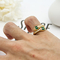 Les bijoux réglables de mode sonnent 925 anneaux d'argent 17mm pour les hommes