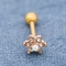 Boucles d'oreille perçantes 18G 8mm Rose Gold Ear Stud de cartilage de perle de Faux