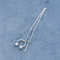 boucles d'oreille en acier chirurgicales perçantes de manchette de cartilage de bijoux de l'oreille 16G à chaînes argentée