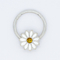316 anneaux de nez indiens de chrysanthème de Clicker de septum de fleur d'acier inoxydable