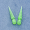 les chandelles en spirale vertes d'oreille de 18G 6mm scintillent les chandelles acryliques pour l'étirage