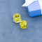la prise jaune d'oreille de fleur de 13mm perce un tunnel les bijoux mesurés acryliques d'oreille