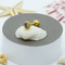 Perles acryliques 4pcs par lune 14G d'or perçante des bijoux 16mm d'anneau réglé de langue