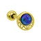La lune perçante de cavité de bijoux de Daith de cartilage de boucle d'oreille a formé marqueté avec Opal Gem