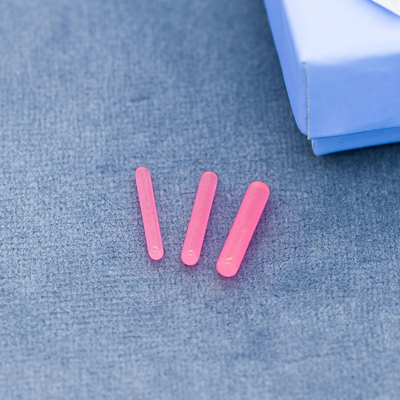 Oreille matérielle acrylique de tunnel perçant la couleur rose avec des tailles multiples de mesures