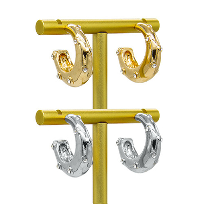 Boucles d'oreille perçantes de cartilage d'or de la boucle d'oreille 16g de Barbell d'or d'hélice
