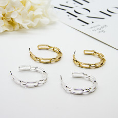 Boucle d'oreille de cartilage d'or des fausses pierres 14k boucle d'oreille ronde de cercle de cartilage de perceuse de 1,0 x de 10mm